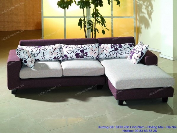 Sofa góc nỉ 10